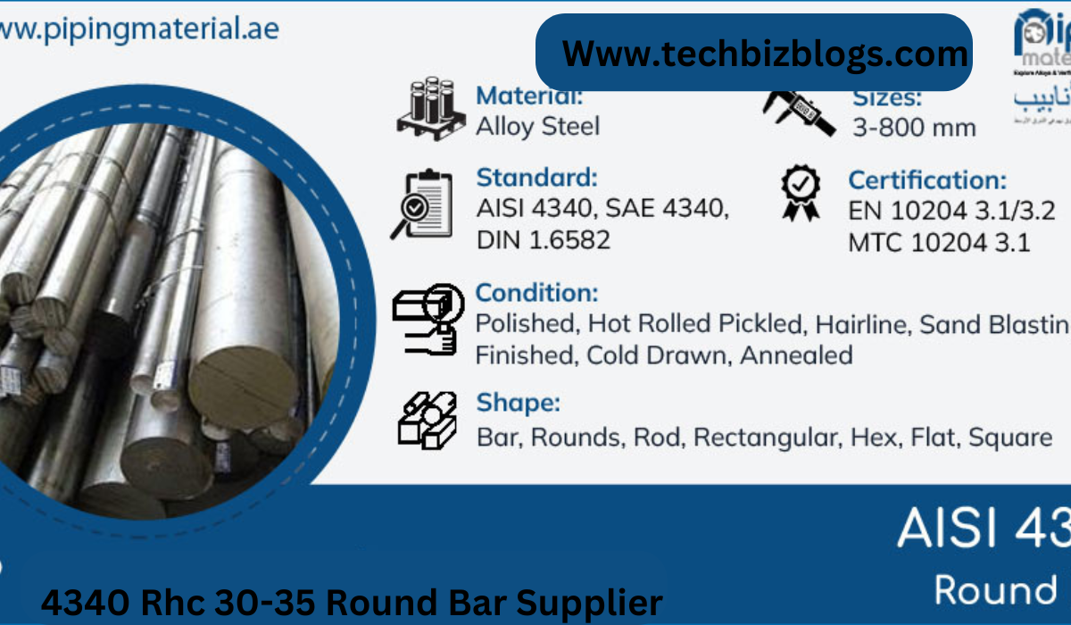 4340 Rhc 30-35 Round Bar Supplier