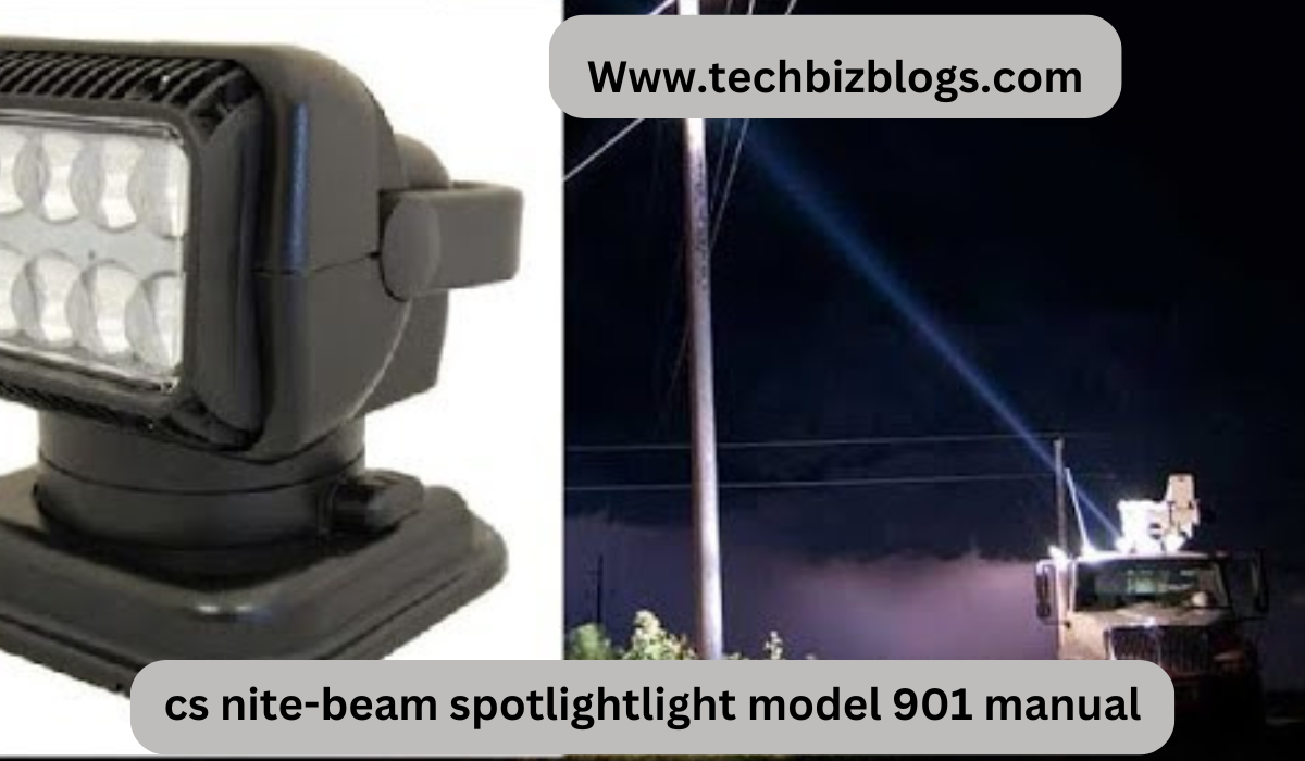 Cs Nite-Beam Spotlightlight Model 901 Manual 