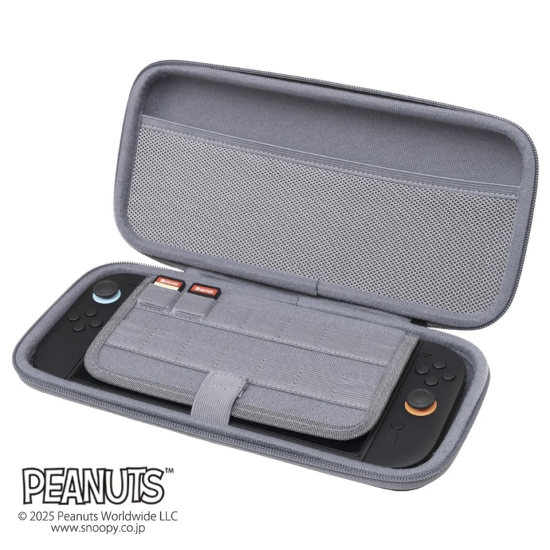 Open pouch showing interior storage for game cards and accessories