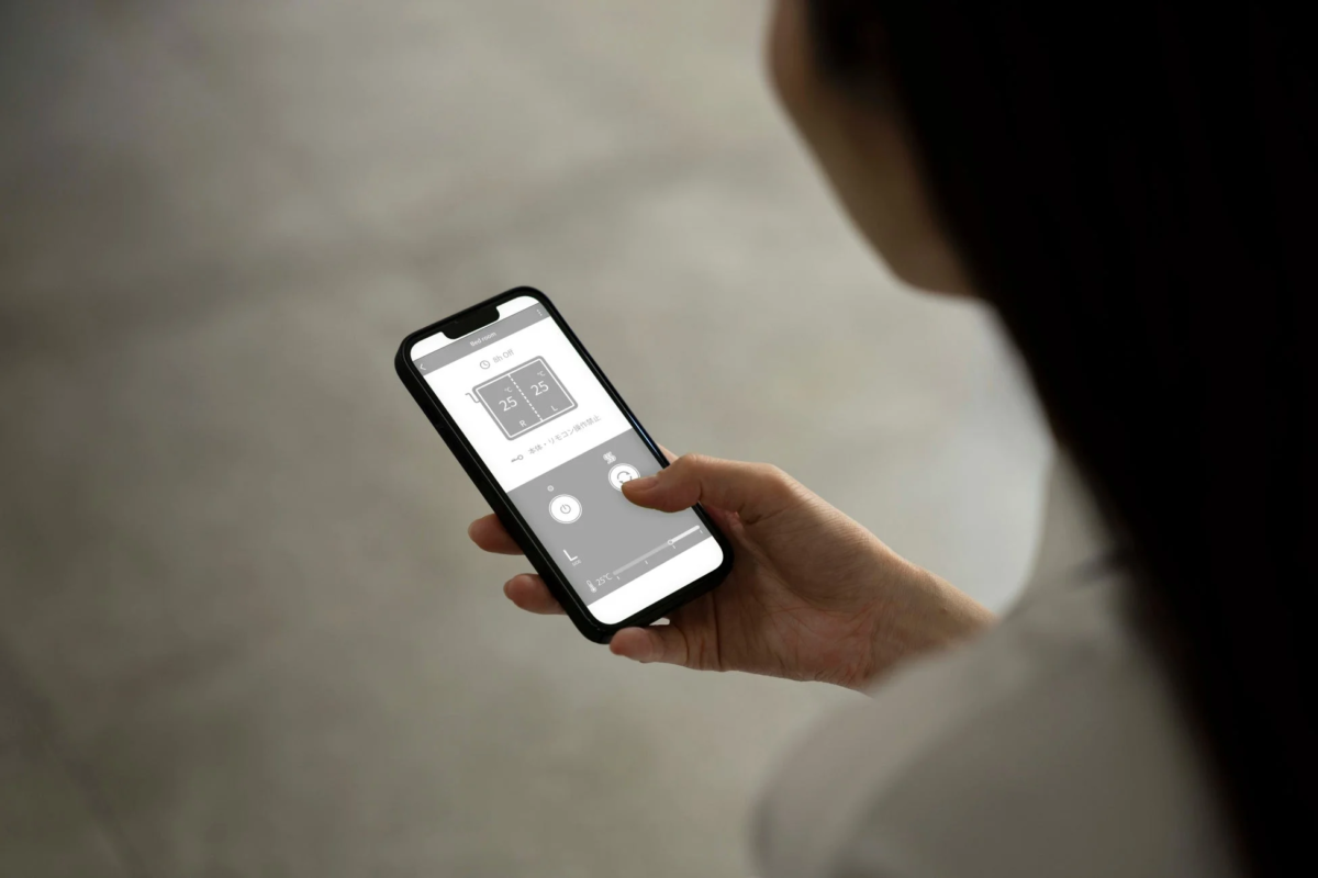Smartphone app for temperature control