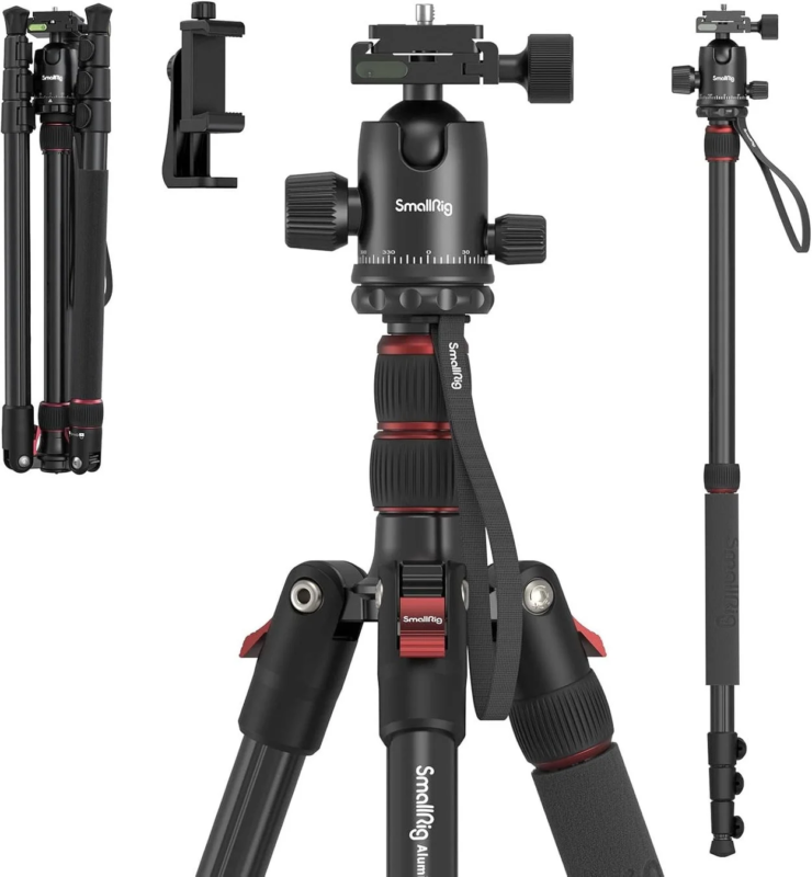SmallRig CT-10 Aluminum Camera Tripod 3935