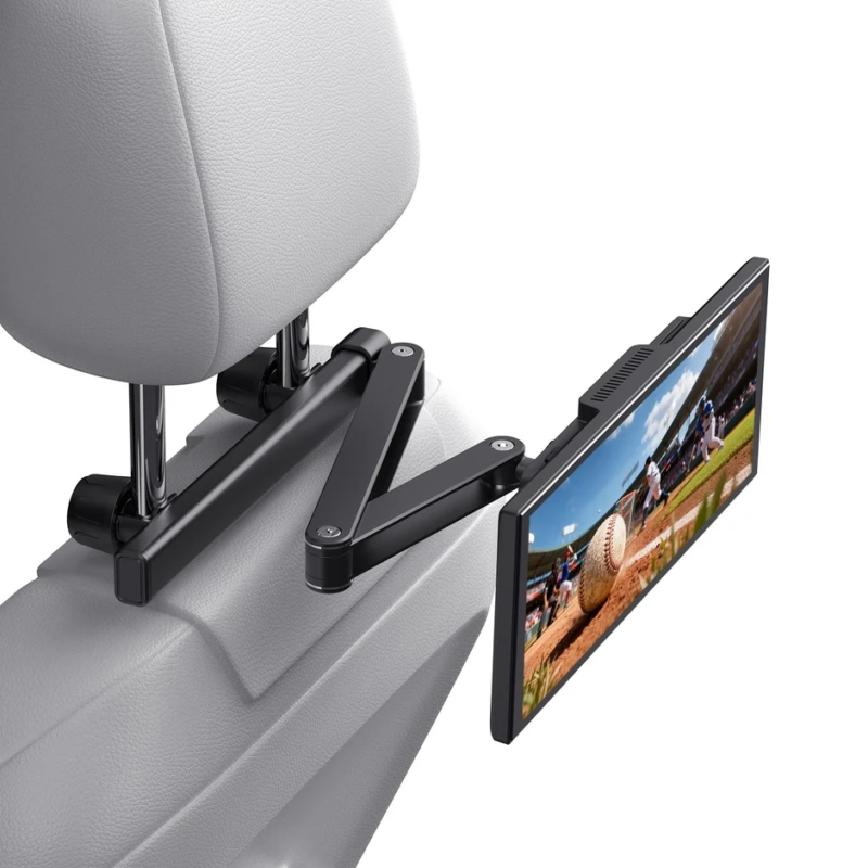 Monitor mounted on headrest