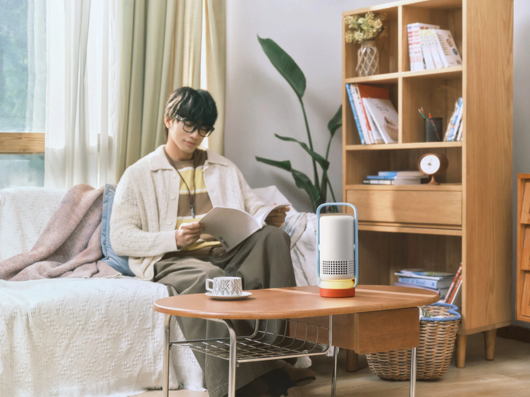 Man Reading with Nova