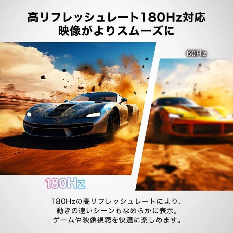 180Hz High Refresh Rate