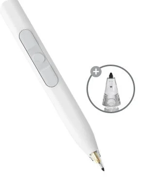 Close-up of stylus pen tip