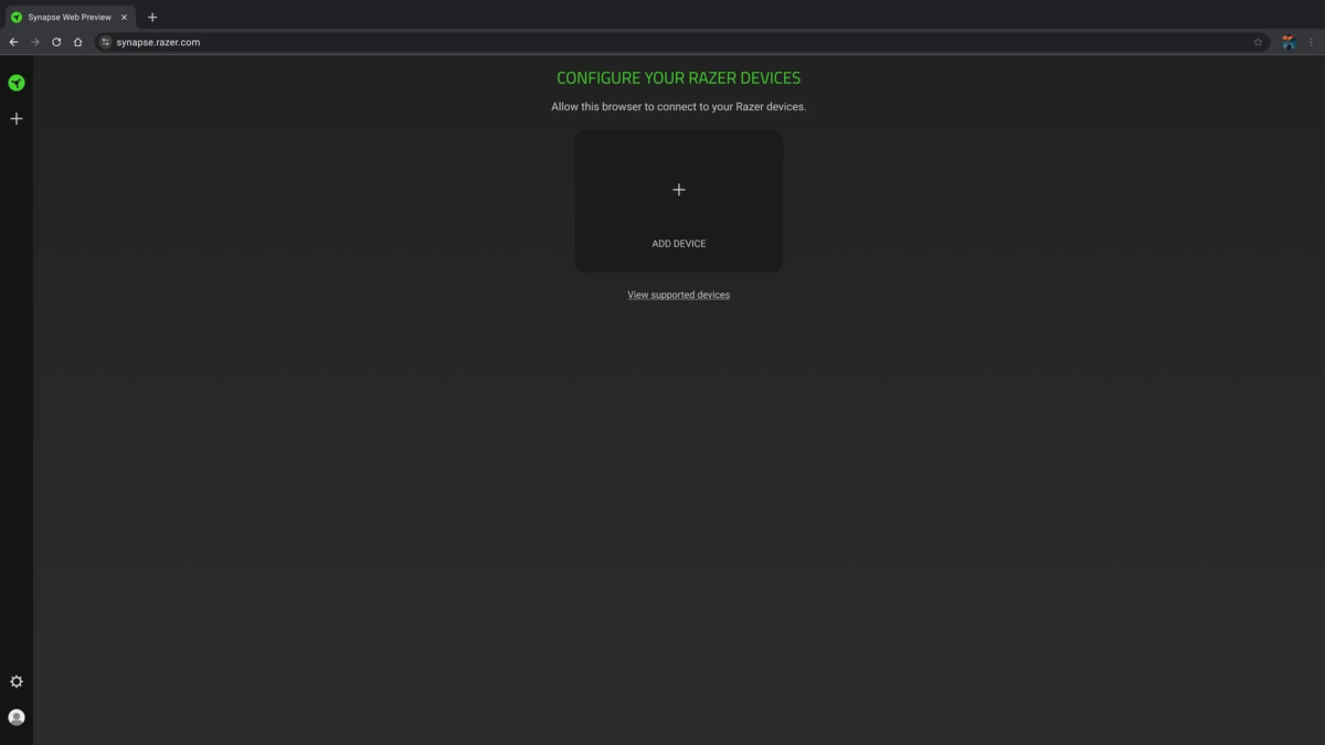 Synapse Web Device Connection