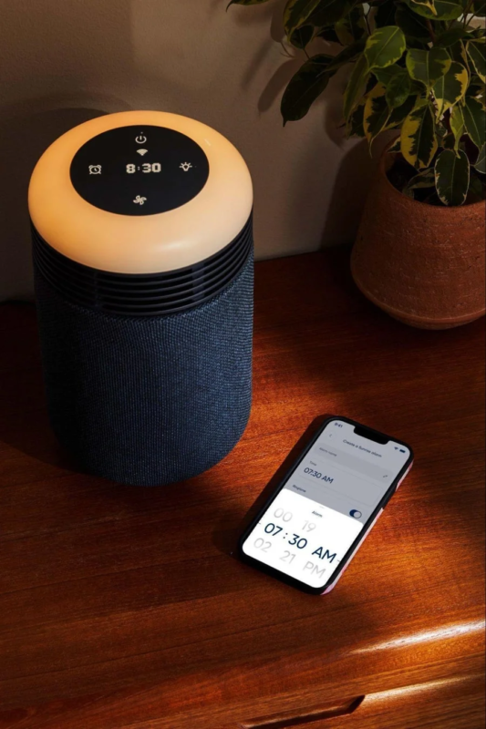 Sunrise Clock App Interface