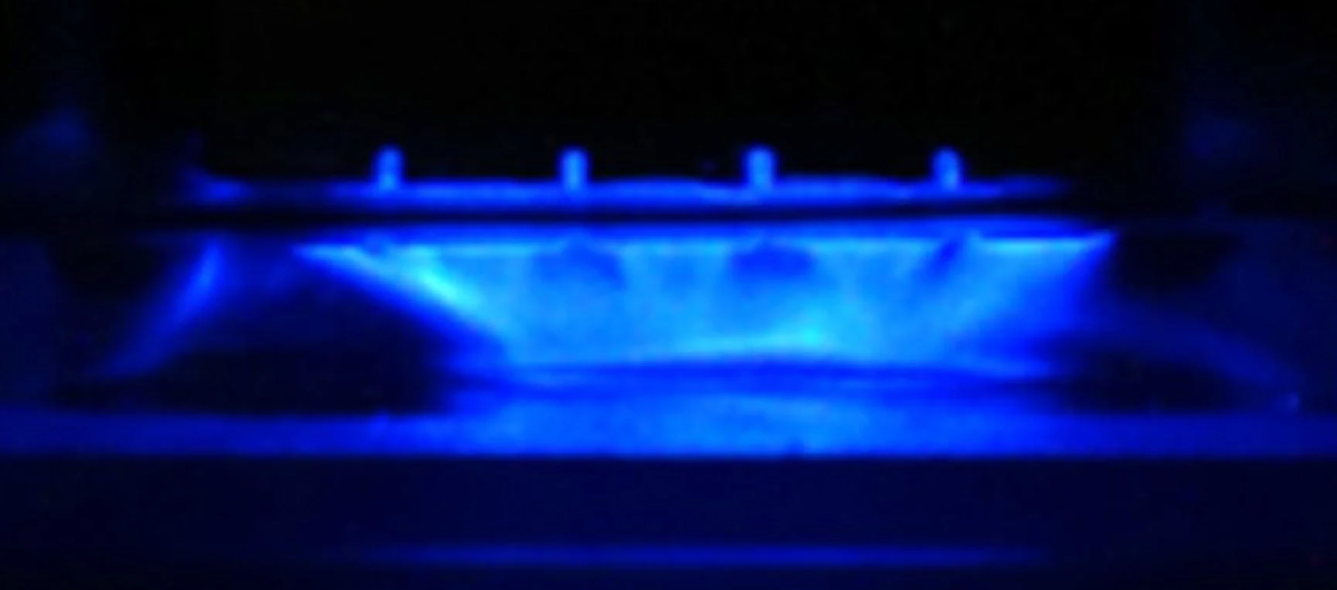 Blue light emission