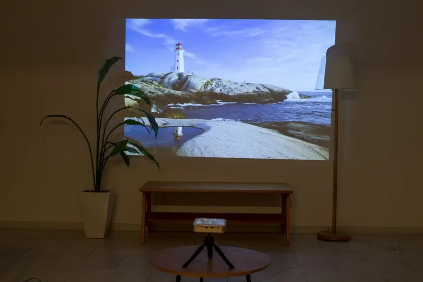 Full HD projection of a lighthouse scene