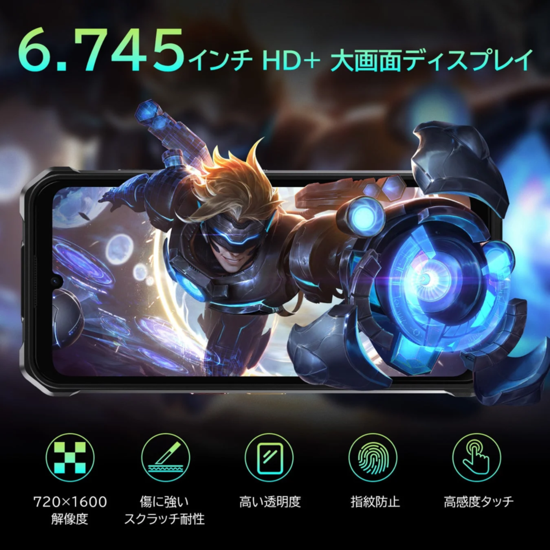 6.745 inch display