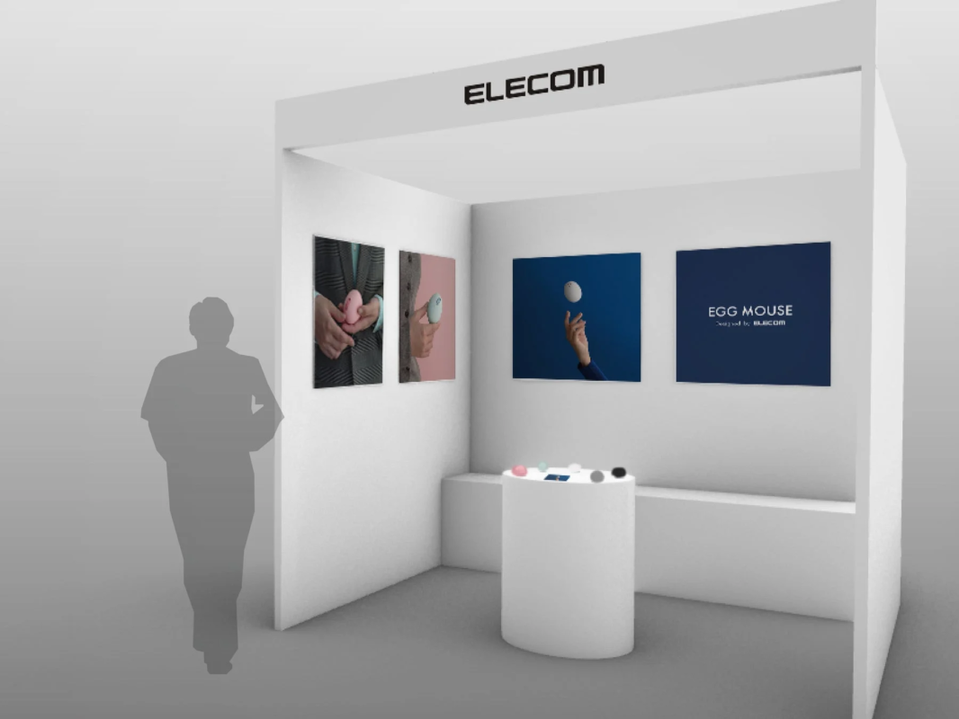 New EGG MOUSE at Elecom Booth