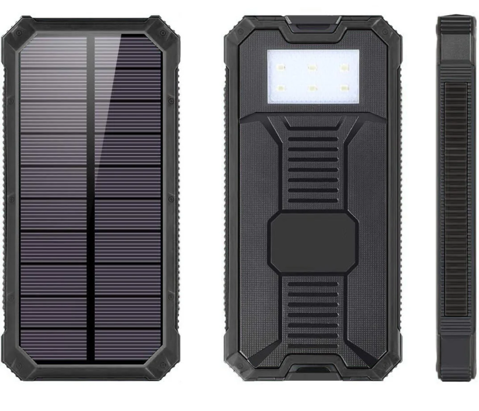 Solar Panel Mobile Battery Various Angles