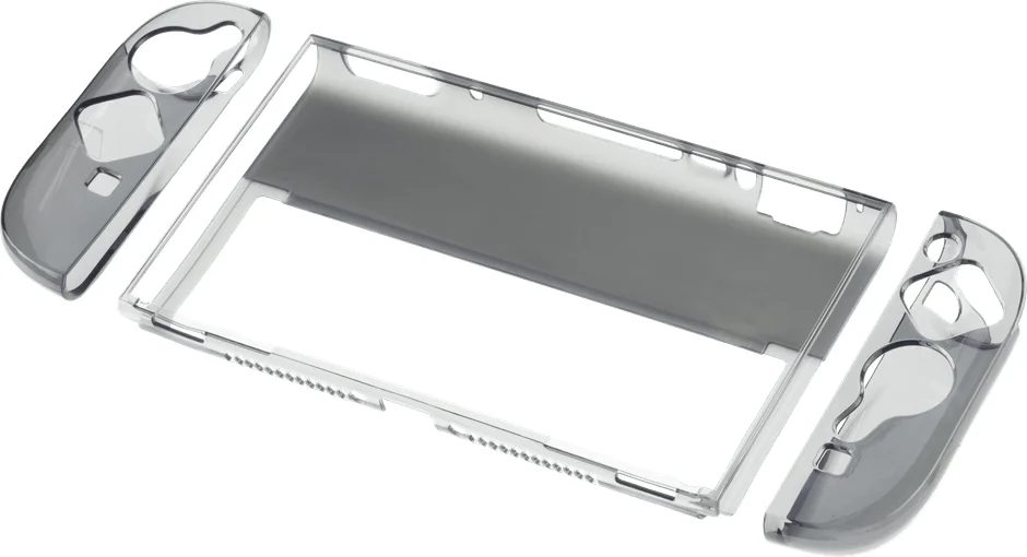 Nintendo Switch and Joy-Con clear cases separated