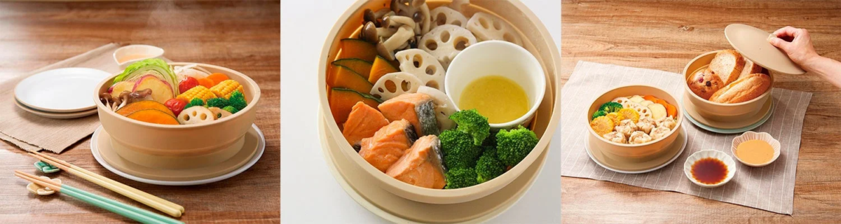 Various steamed dishes