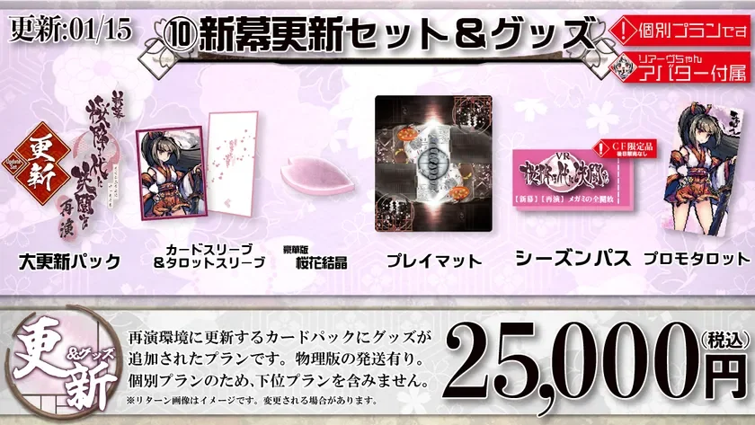 Reward Plan 10: New Act Update Set & Goods