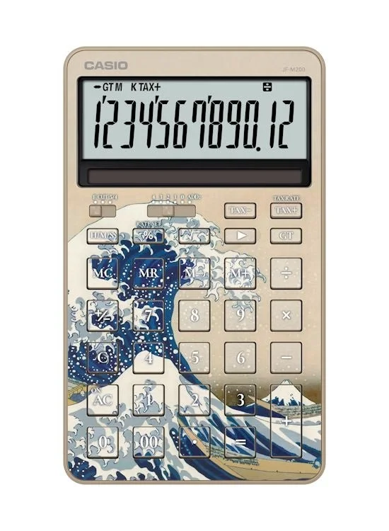 Close-up of The Great Wave off Kanagawa Calculator