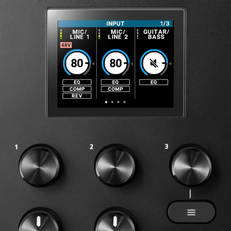 LCD screen and controls