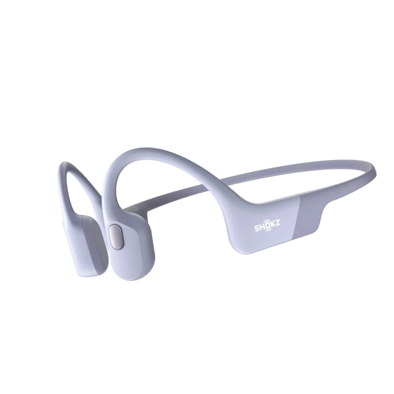 Light grey Shokz OpenRun bone conduction headphones