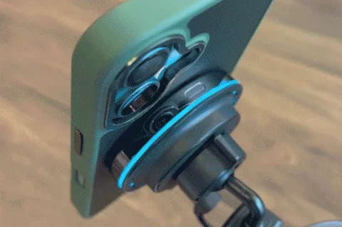 Smartphone with Blue LED Indicator