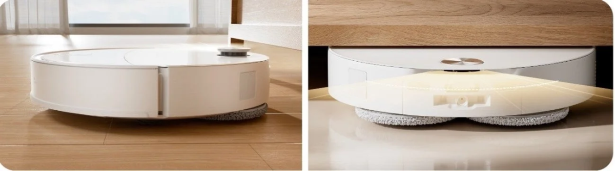 Robot vacuum cleaning under furniture