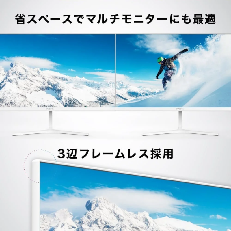 3-Side Frameless Design