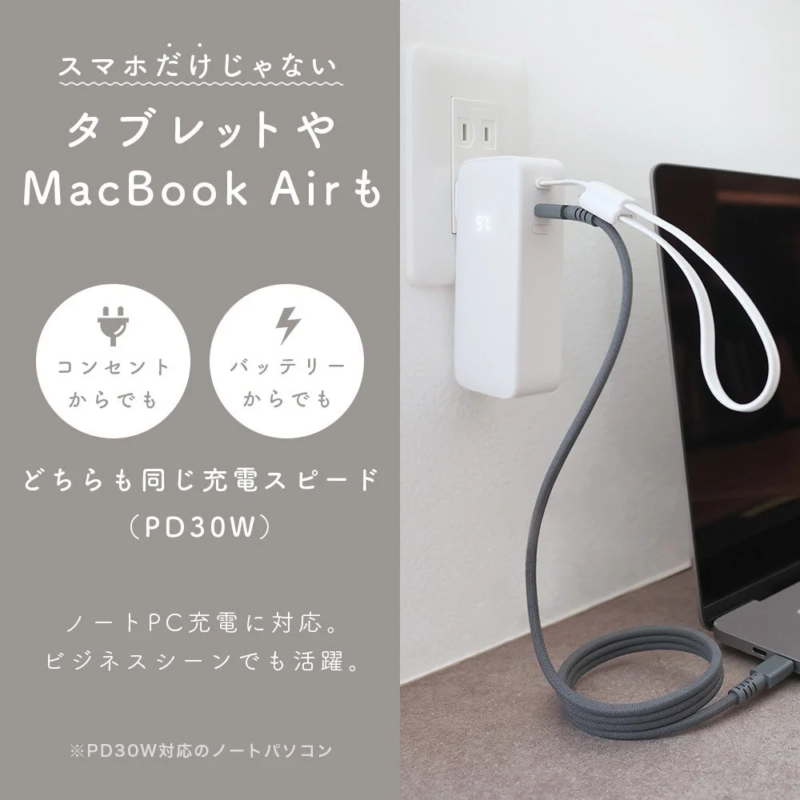 PD30W fast charging for various devices