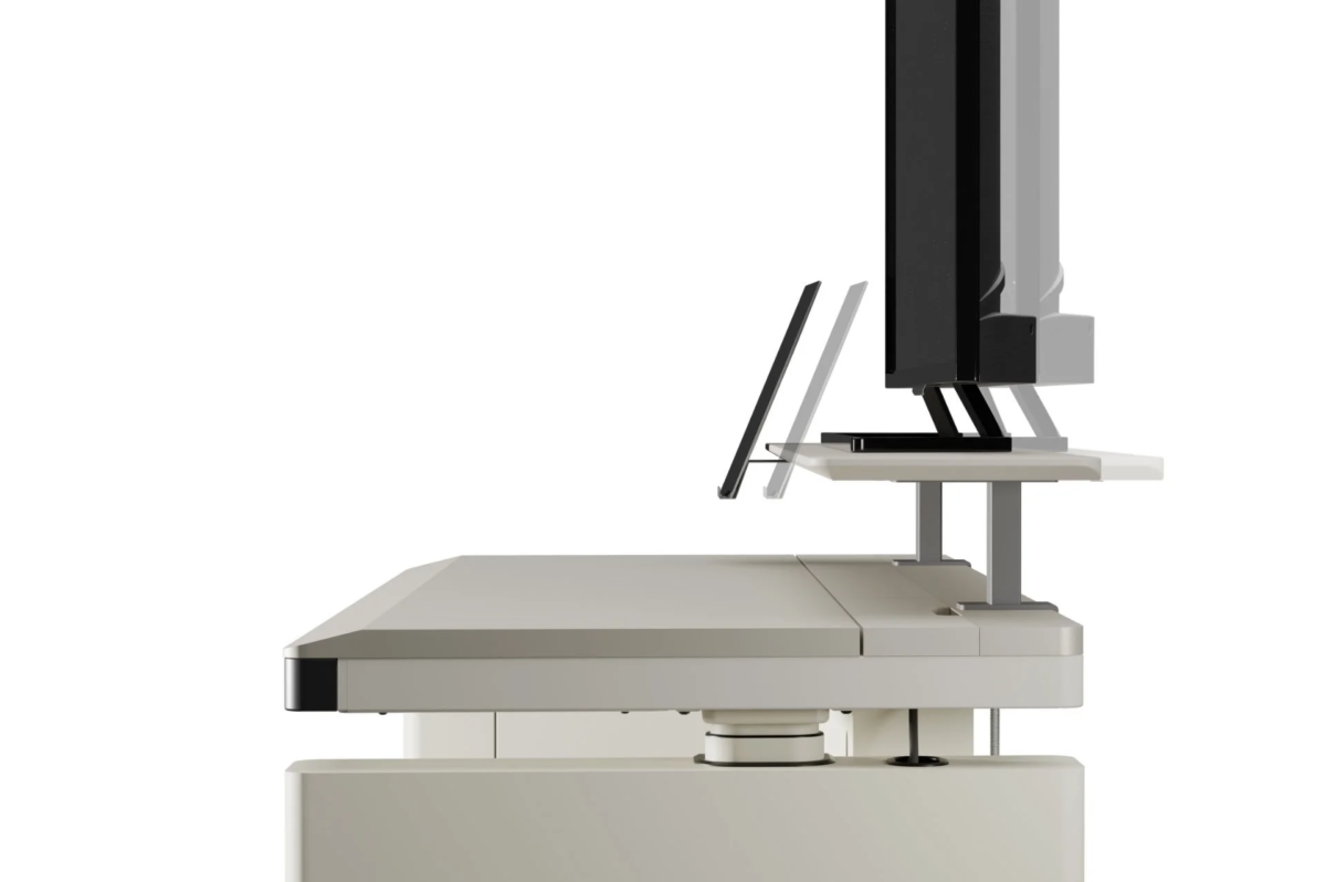 Monitor and tablet stand with adjustable positions