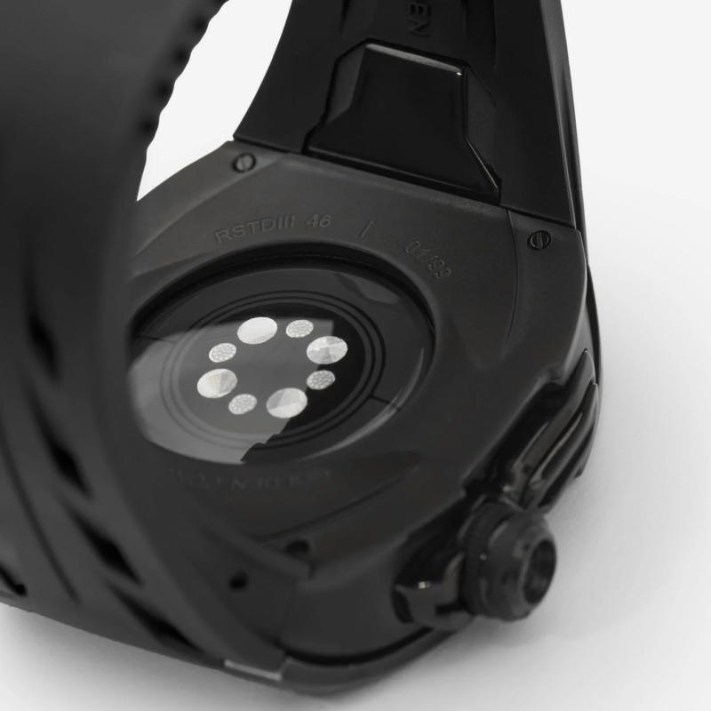 Back of smartwatch with serial number