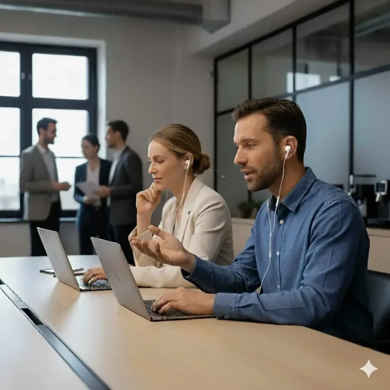 Comfortable use in remote meetings