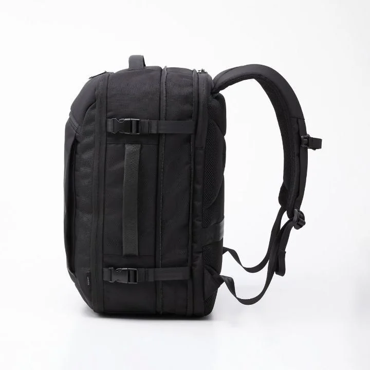 Side view of backpack