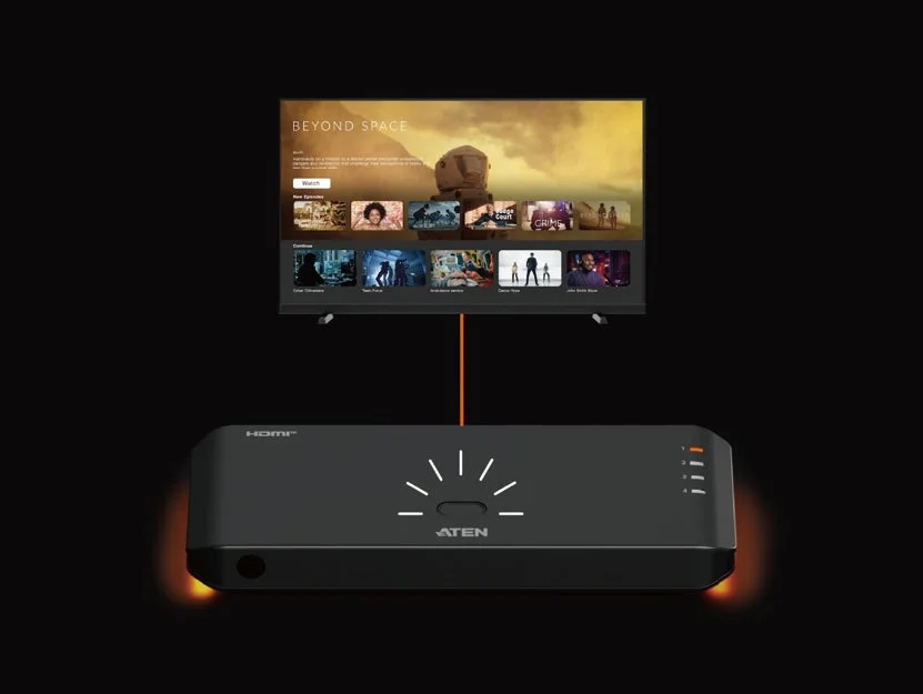 TV with streaming interface and device