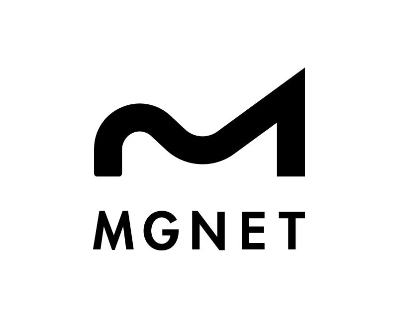 MGNET logo with a black 'M' symbol and text on a white background.