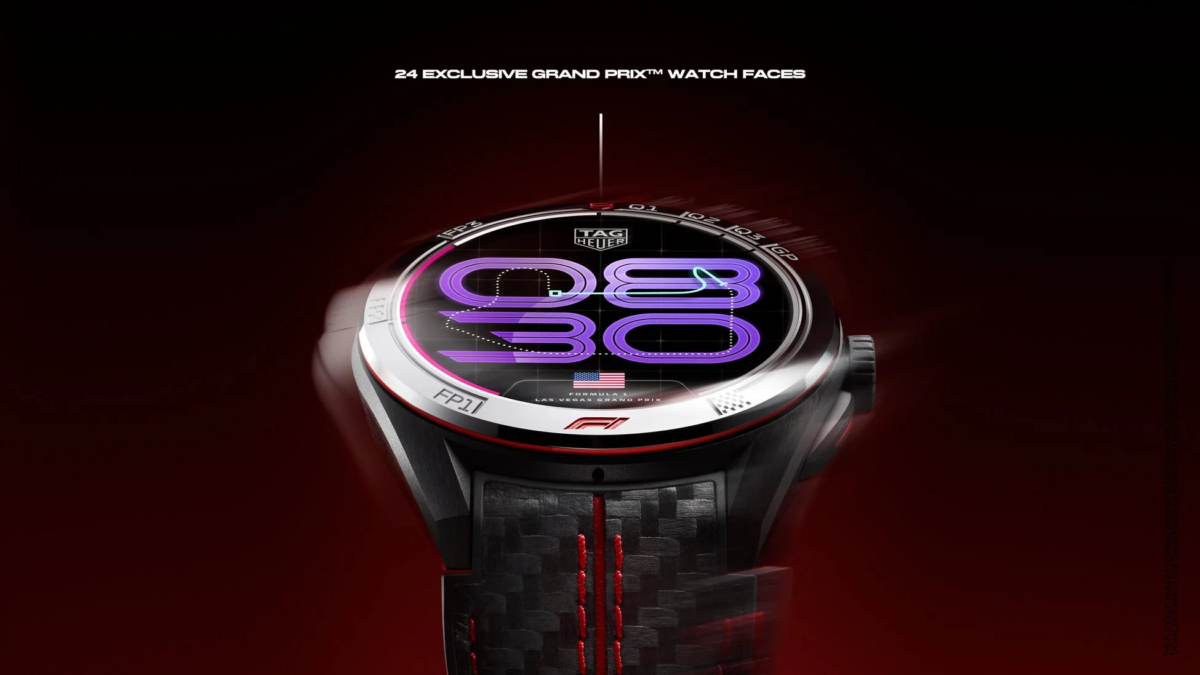 TAG Heuer Connected Calibre E5 45 mm x Formula 1® Las Vegas Grand Prix Watch Face