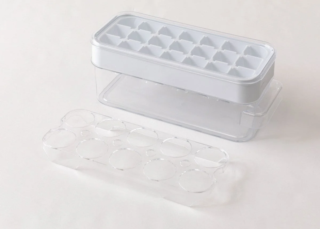 Ice tray and egg case