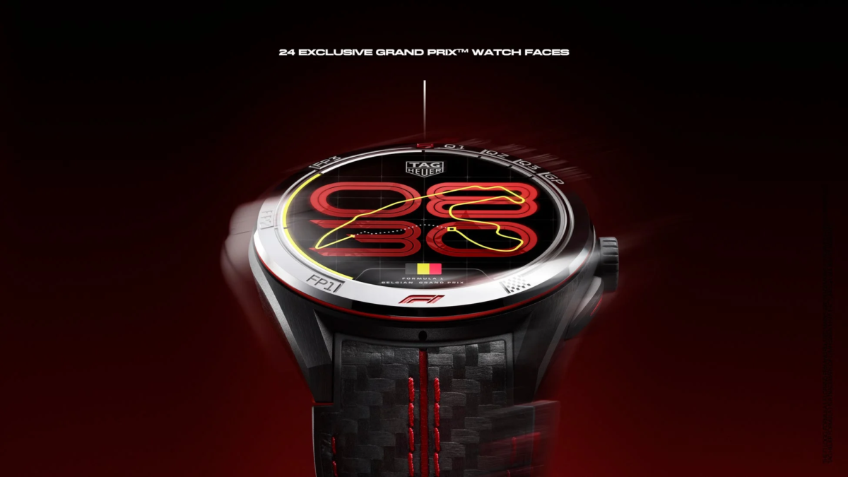 TAG Heuer Connected Calibre E5 45 mm x Formula 1® Belgian Grand Prix Watch Face