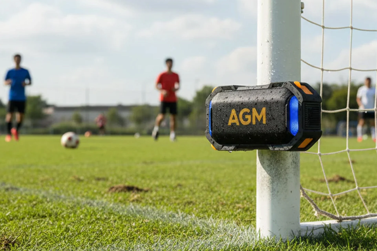 AGM MagROCK on a Soccer Goalpost