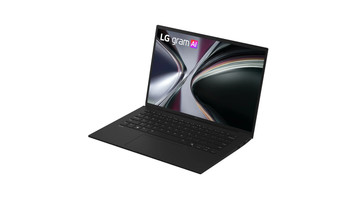 Black LG gram AI laptop
