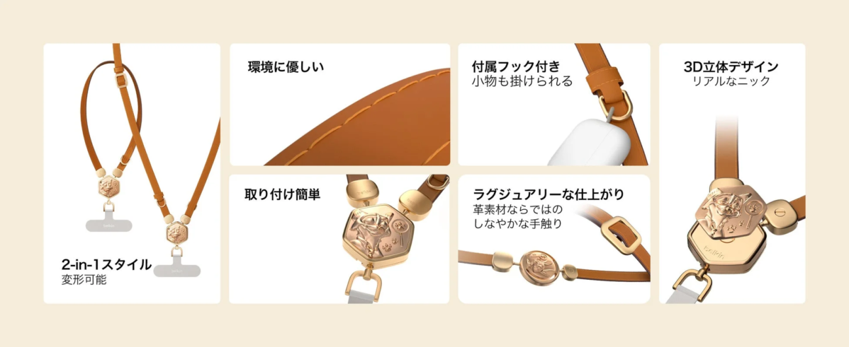 Smartphone Leather Strap Features