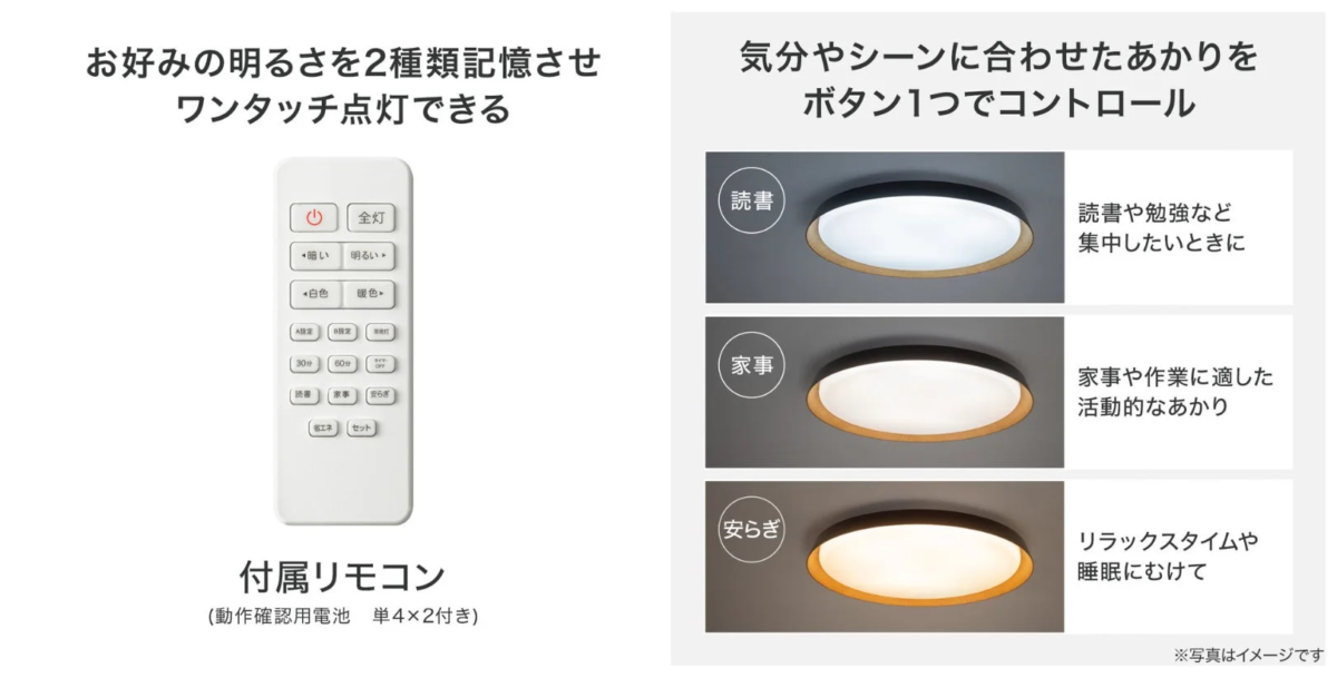 Remote control for easy light adjustment