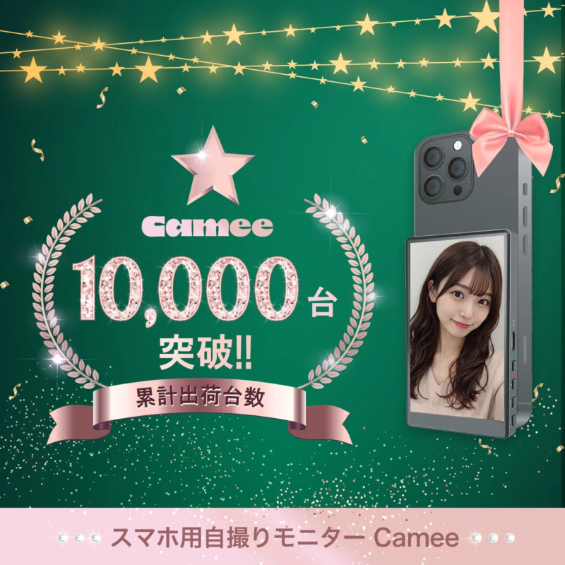 Camee 10,000 units breakthrough celebration image