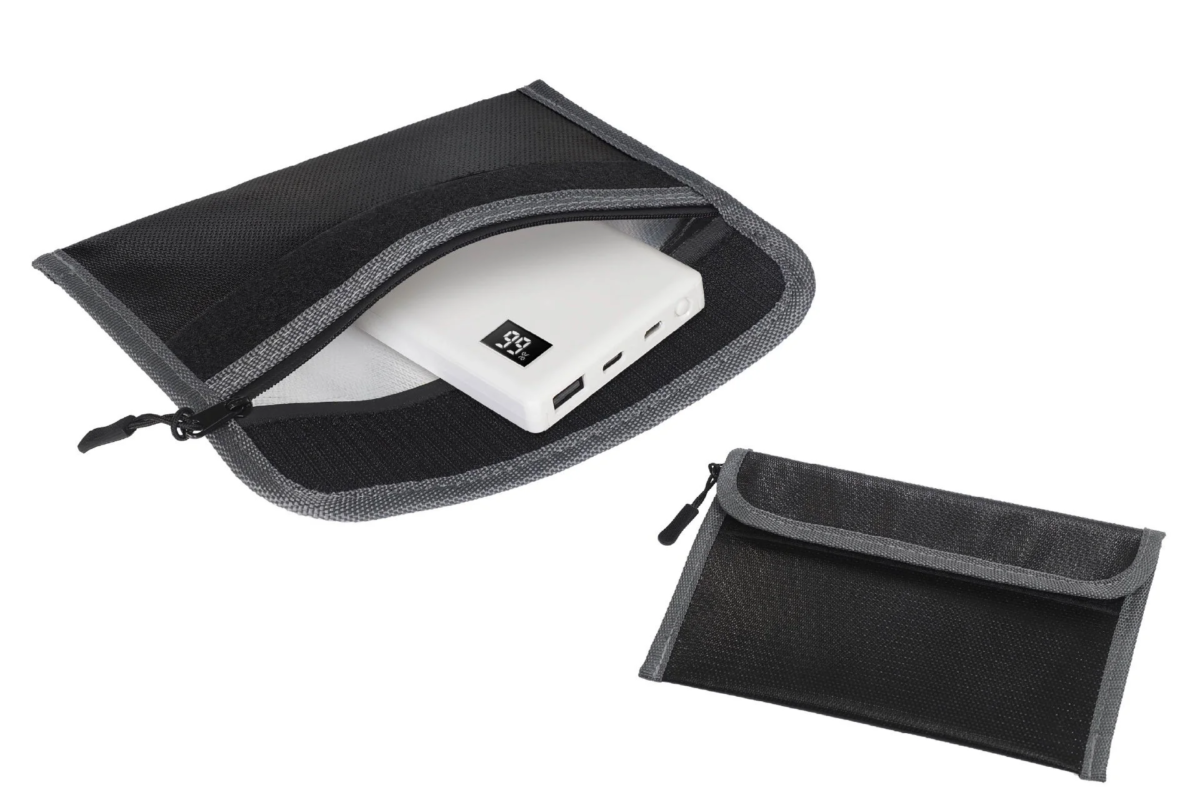 Black Flame-Retardant Pouch