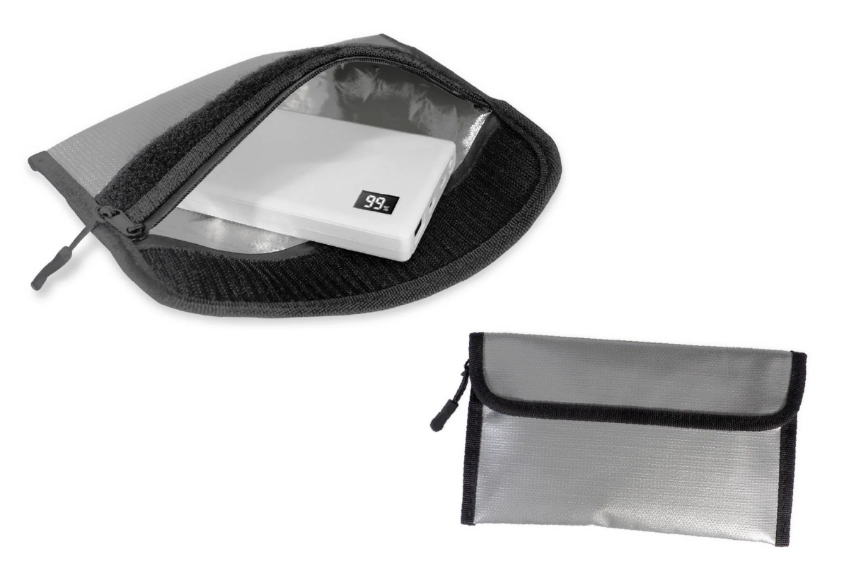 Silver Flame-Retardant Pouch