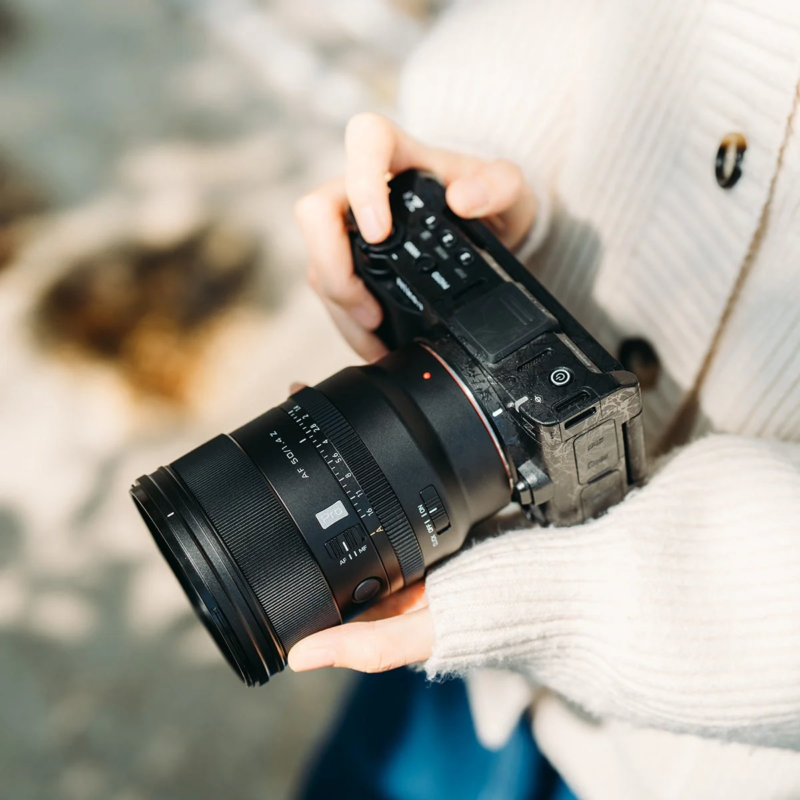 Camera with Viltrox Lens