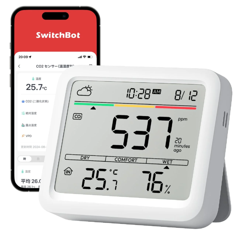 SwitchBot CO2 Detector (with Thermometer & Hygrometer)