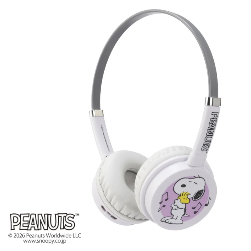 White Snoopy Headset with Woodstock