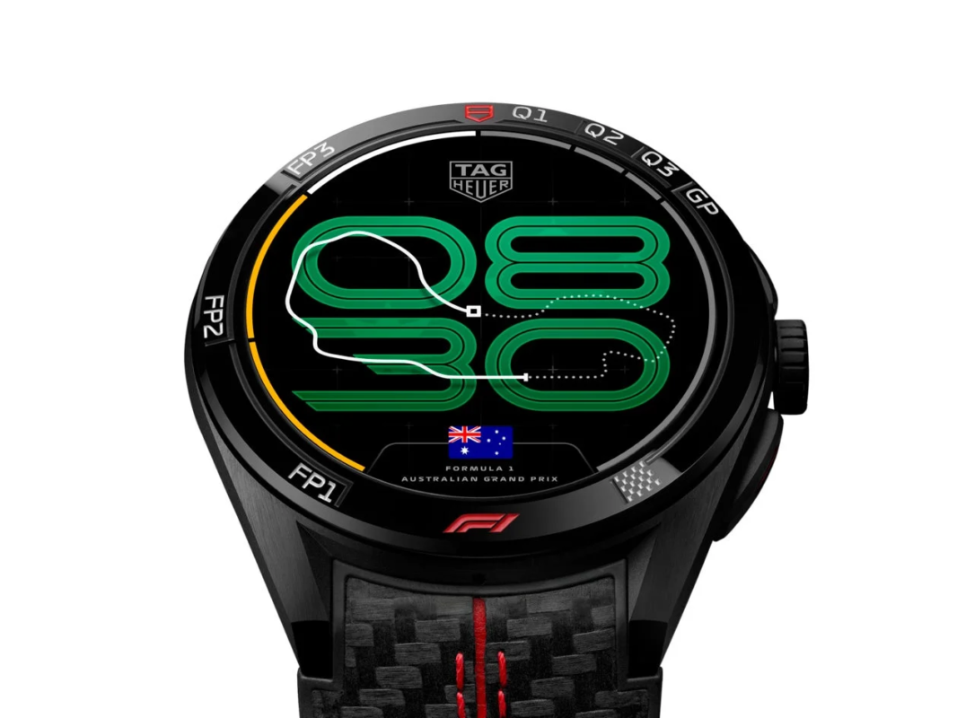 TAG Heuer Connected Calibre E5 45 mm x Formula 1® Australian Grand Prix Watch Face