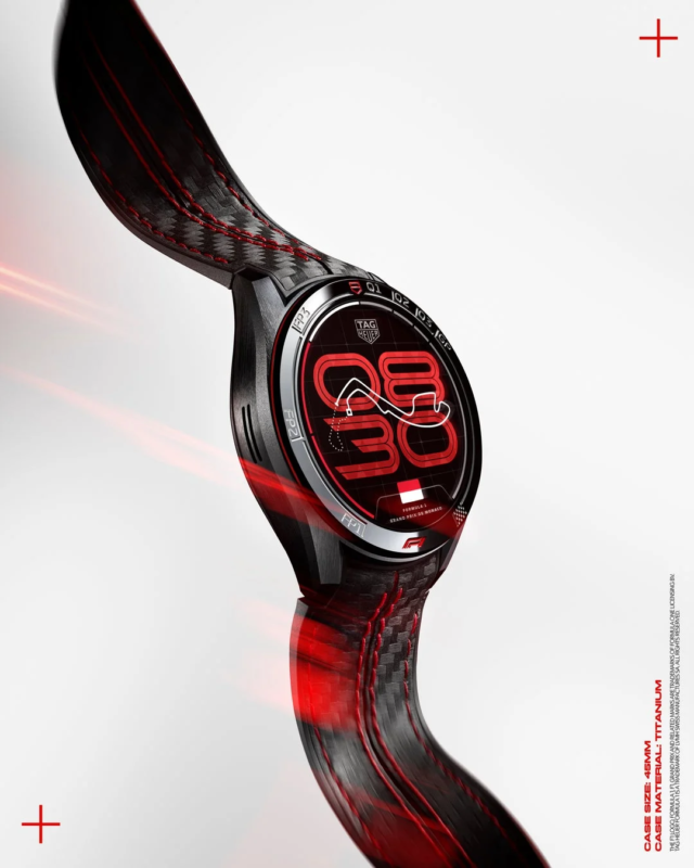 TAG Heuer Connected Calibre E5 45 mm x Formula 1® Monaco Grand Prix Watch Face
