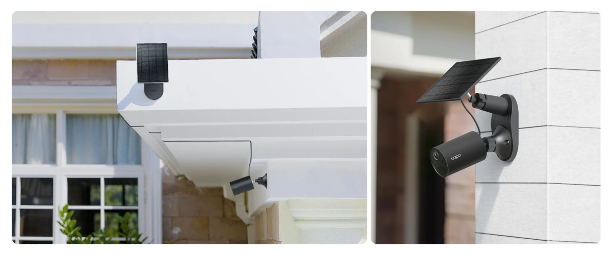 Black Tapo C411 KIT with solar panel