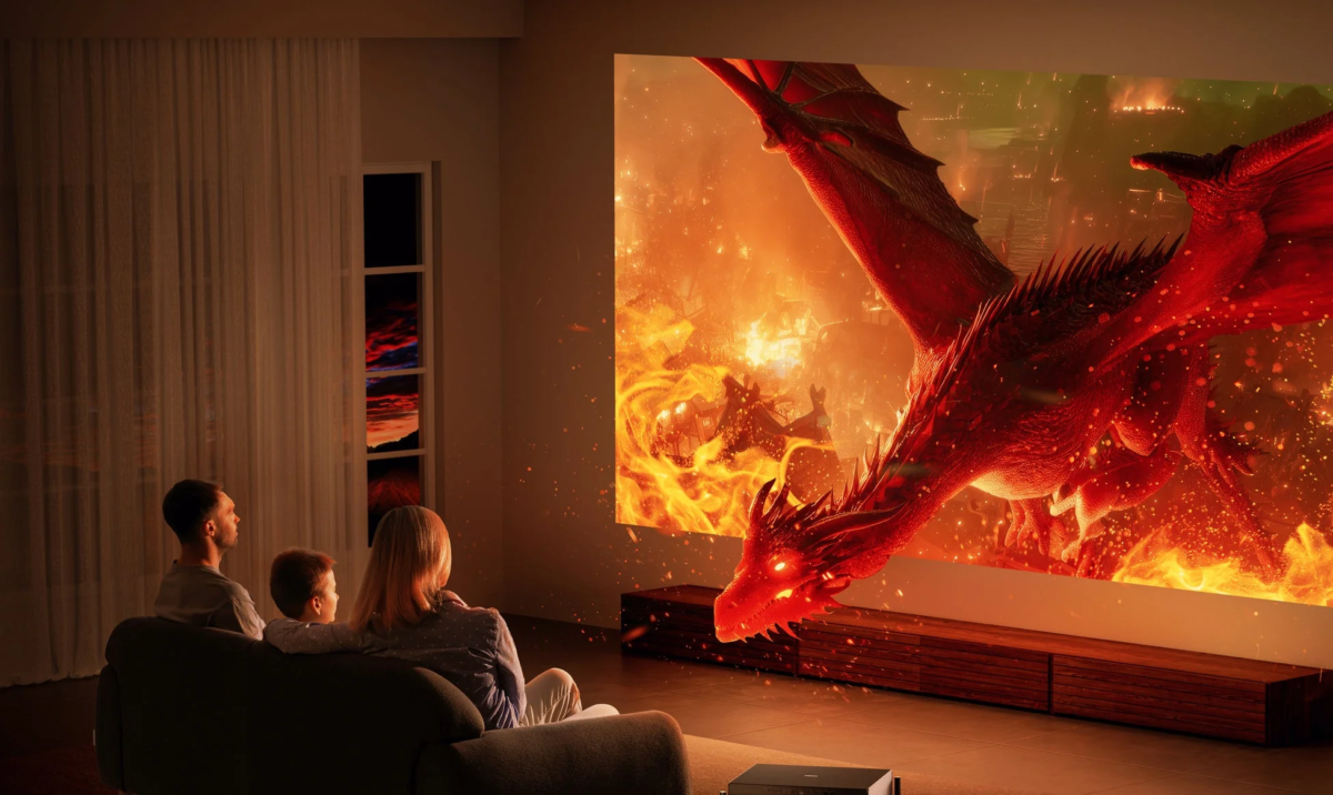 Family Watching Movie