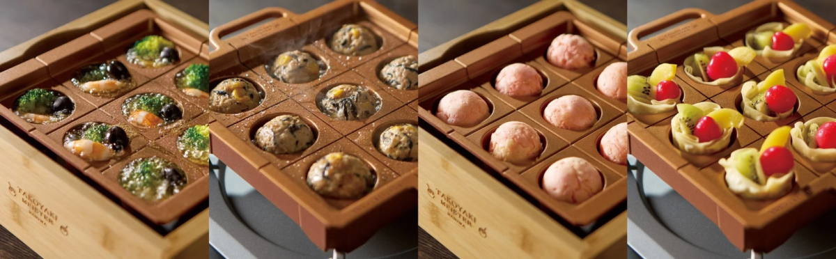 Various dishes made with Takoyaki Meister